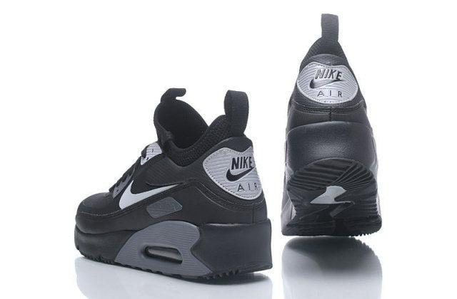 Max 90 Mid NS GPX Black White Men's Running Shoes - Obeezi