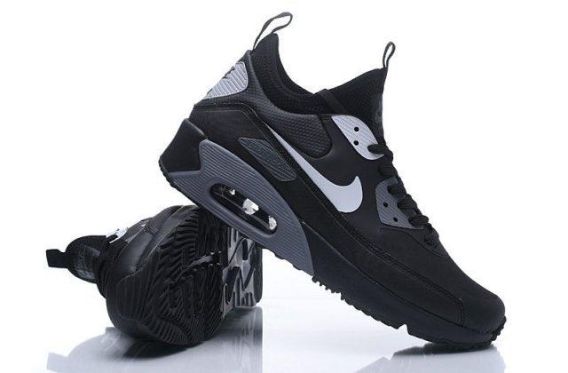 Max 90 Mid NS GPX Black White Men's Running Shoes - Obeezi