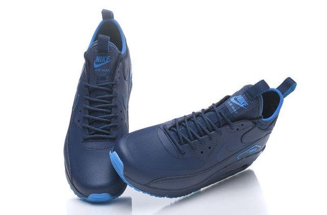 Max 90 Mid NS GPX Navy Blue Men's Running Shoes - Obeezi