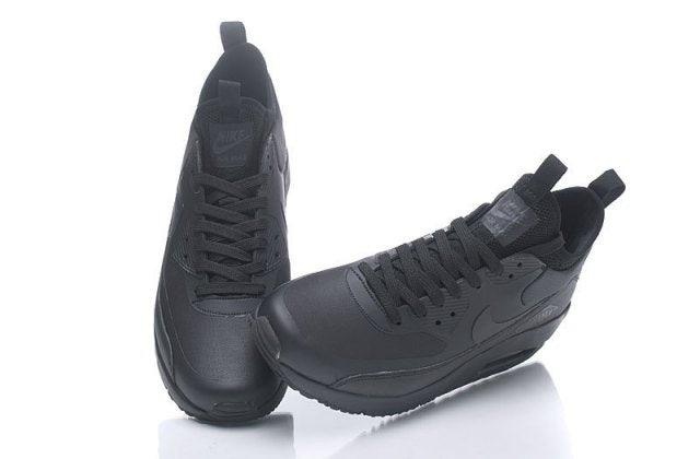 Max 90 Mid NS GPX Triple Black Men's Running Shoes - Obeezi