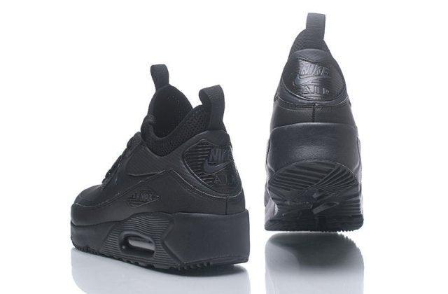 Max 90 Mid NS GPX Triple Black Men's Running Shoes - Obeezi