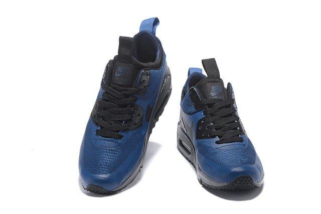 MAX 90 MID WNTR Grey Blue Mens Running Shoes - Obeezi