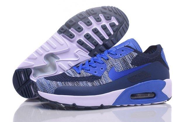Max 90 Ultra Navy Paramount Blue Men's Running Sneakers - Obeezi
