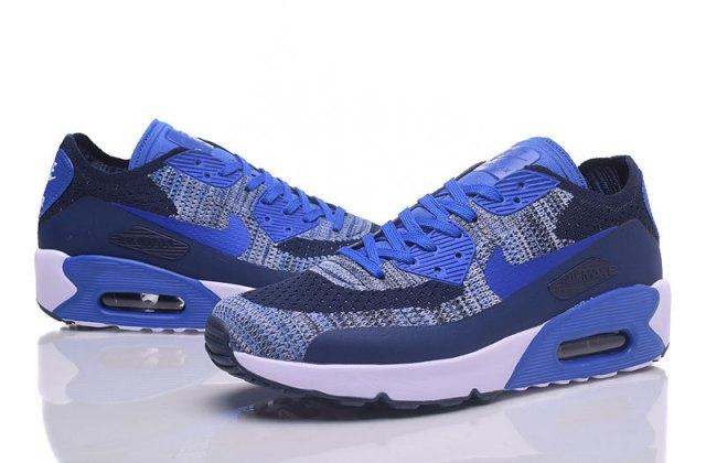 Max 90 Ultra Navy Paramount Blue Men's Running Sneakers - Obeezi