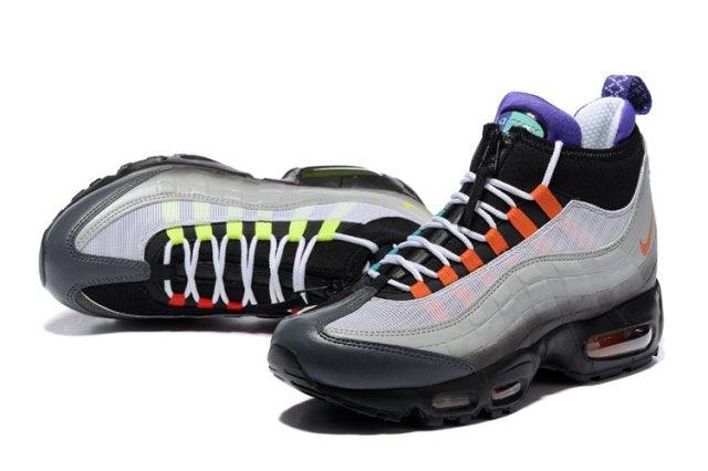 Max 95 Winter Sneakerboot Black Volt Orange Mens Running Sneakers - Obeezi