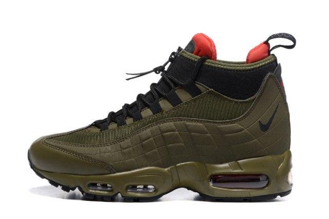 Max 95 Winter Sneakerboot Dark Loden Olive Green Mens Running Sneakers - Obeezi