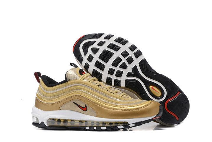 Max 97 Gold Men Running Sneakers - Obeezi