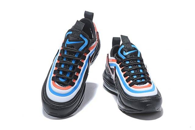 Max 97 Ultra 17 Black Blue Orange Silver Men's Running Shoes - Obeezi