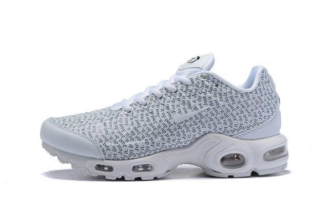Max Plus SE TN Just Do It White/Black Men's Running Sneakers - Obeezi