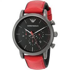 Men Black Dial Chronograph Watch AR1970 - Watch - Obeezi.com