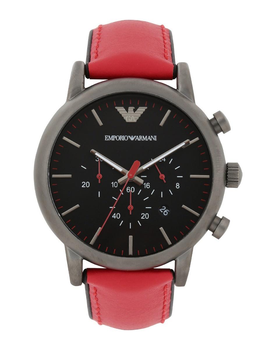 Men Black Dial Chronograph Watch AR1970 - Watch - Obeezi.com