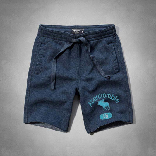 Men's Abercrombie & Fitch shorts Graphic Sweatpants-Blue - Obeezi