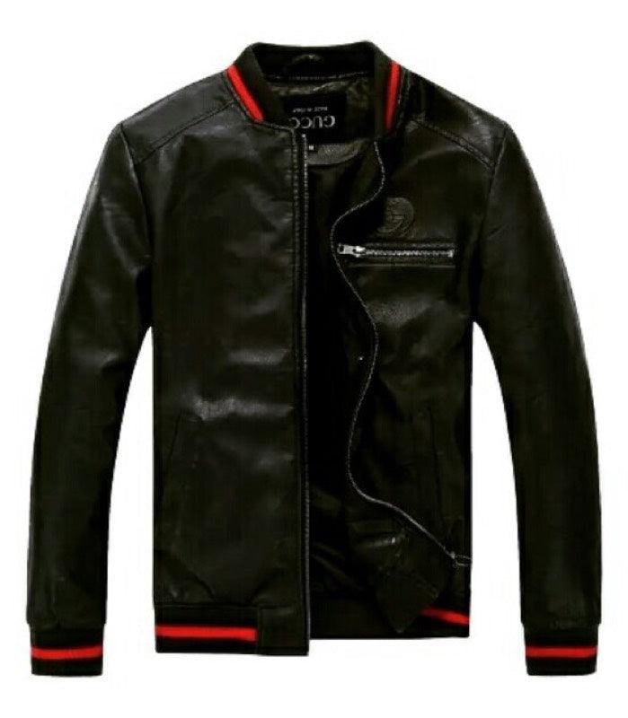 Men's Bombers & Leather Jackets - Black - Obeezi