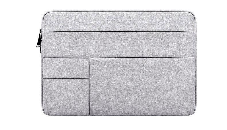 Men's Briefcase Designed Zipper Ultra Light Laptop Bag- Ash - Obeezi.com