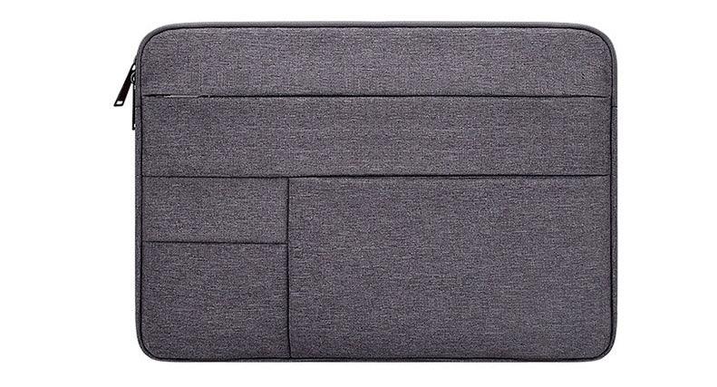 Men's Briefcase Designed Zipper Ultra Light Laptop Bag- Grey - Obeezi.com