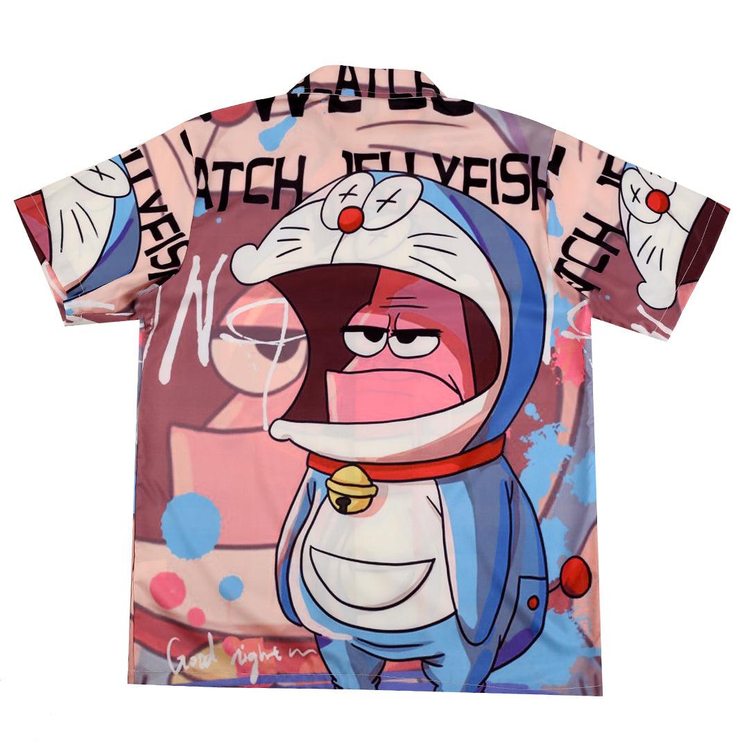 Men's Cartoon Designed Aloha Multi-Coloured Shirt. - Obeezi.com