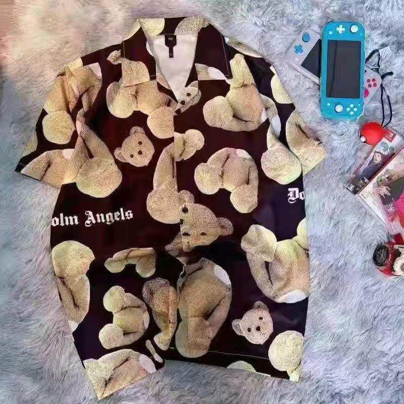 Men's Exquisite Yellow Teddy Designed Aloha Shirt - Obeezi.com