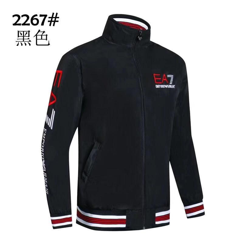 Men's Long Sleeve Black Track Jacket - Obeezi