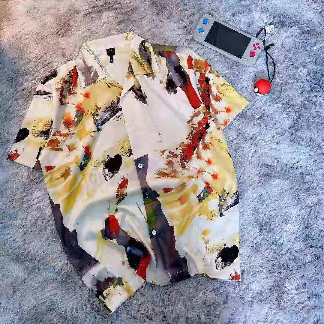 Men's Multi Coloured Designed Aloha Shirt - Obeezi.com