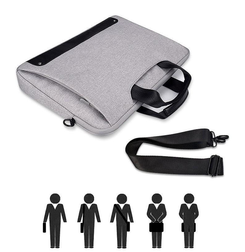 Men's Simple Briefcase Designed Ultra Light Laptop Bag- Black - Obeezi.com