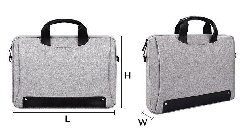 Men's Simple Briefcase Designed Ultra Light Laptop Bag- Black - Obeezi.com