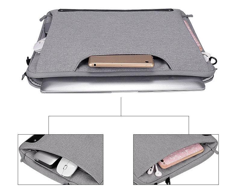 Men's Simple Briefcase Designed Ultra Light Laptop Bag- Black - Obeezi.com