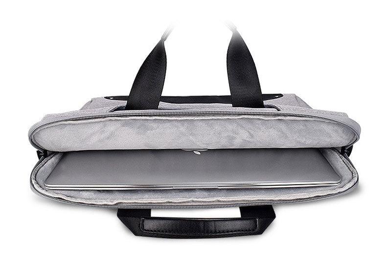 Men's Simple Briefcase Designed Ultra Light Laptop Bag- Black - Obeezi.com