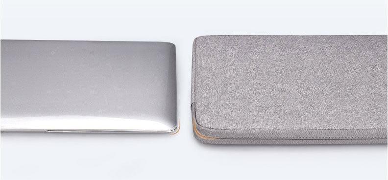 Men's Simple Oxford 2 In 1 Laptop Sleeve- Ash - Obeezi.com