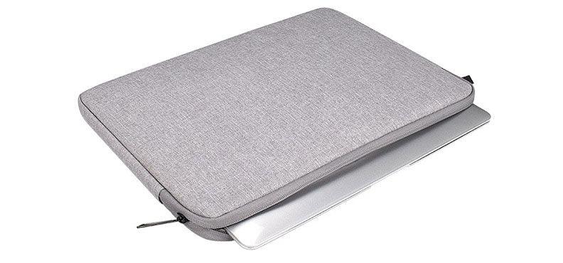 Men's Simple Oxford 2 In 1 Laptop Sleeve- Ash - Obeezi.com