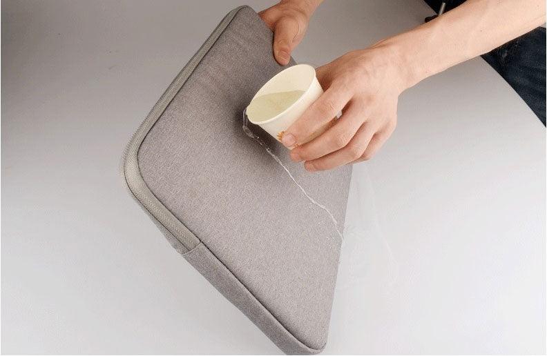 Men's Simple Oxford 2 In 1 Laptop Sleeve- Black - Obeezi.com