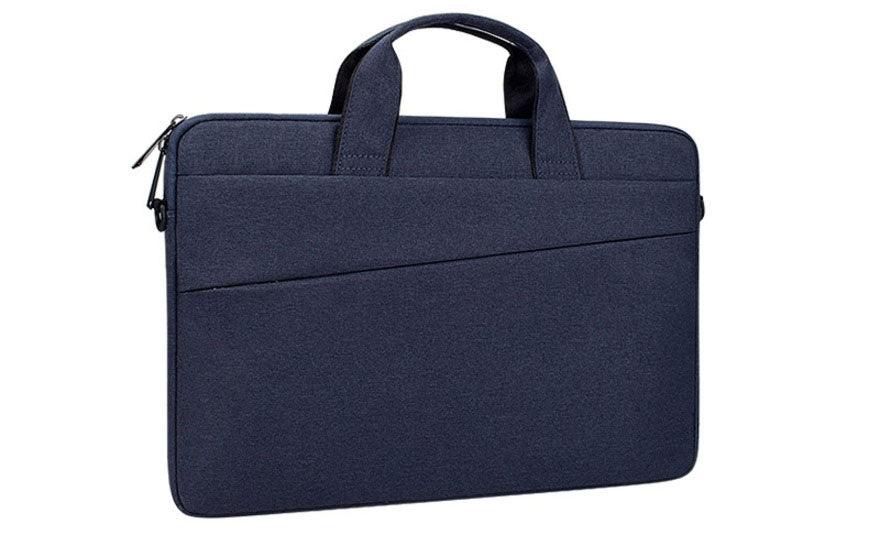 Men's Slant Zipper Briefcase Designed Ultra Light Laptop Bag-NavyBlue - Obeezi.com