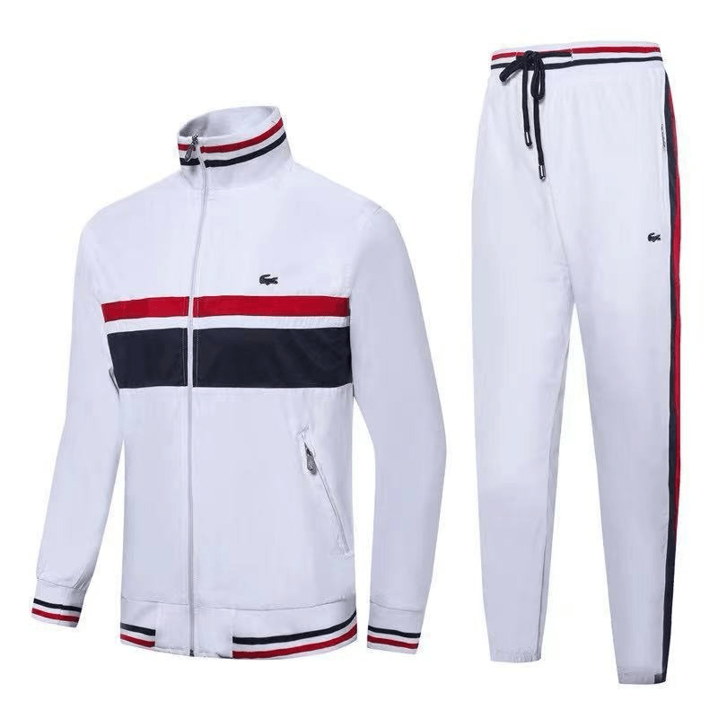 Men's Sport Branded Bands Colour Block Tracksuit - Obeezi.com