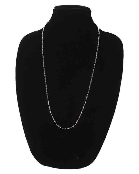 Men's Sterling Cuban Necklace-Silver - Obeezi.com