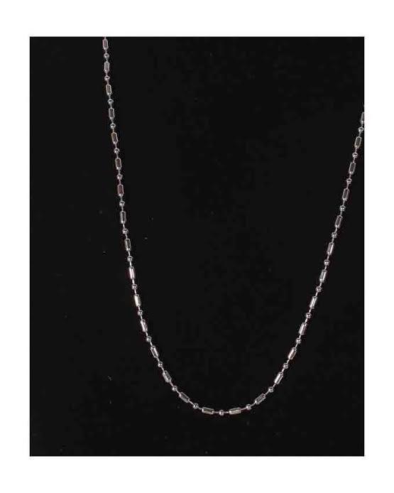 Men's Sterling Cuban Necklace-Silver - Obeezi.com