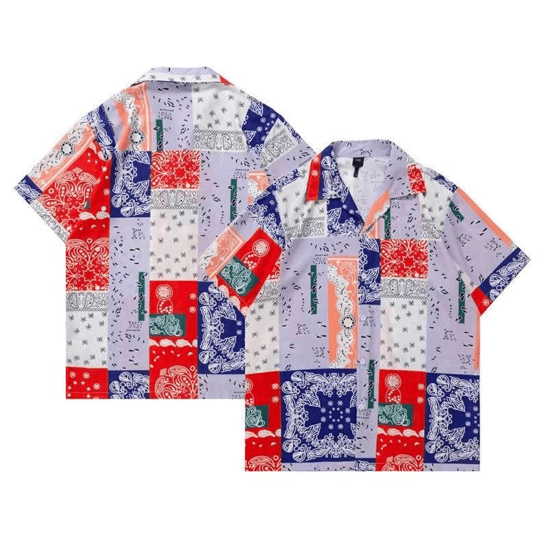 Men's Summer Fashion Casual Hawaiian Flower Short Sleeve - Obeezi.com