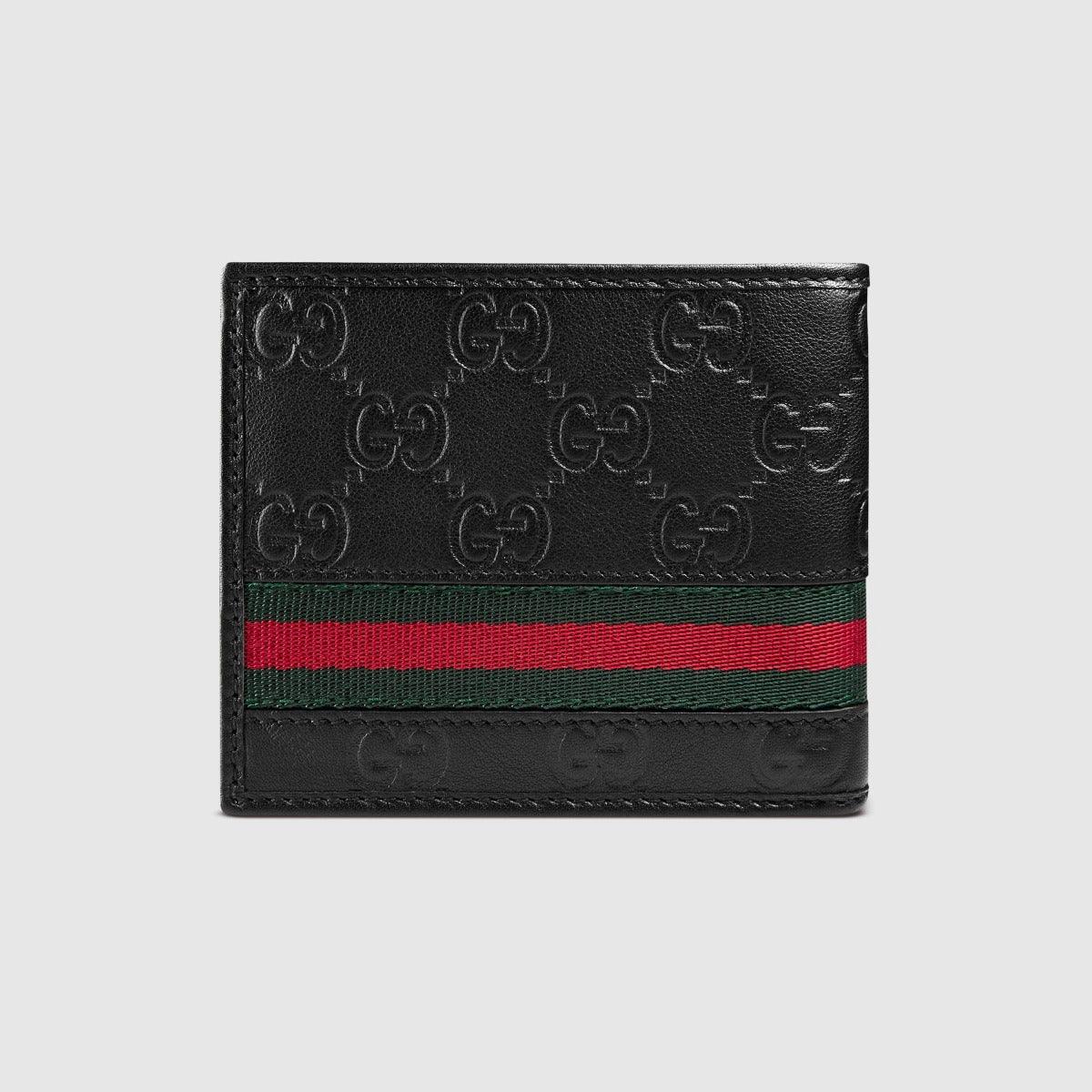 Men's Web Supreme Black Leather Wallet - Obeezi