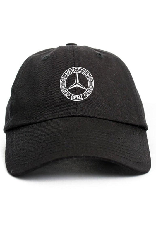 Mercedes-Benz star logo embroidered Baseball Cap -Black - Obeezi.com
