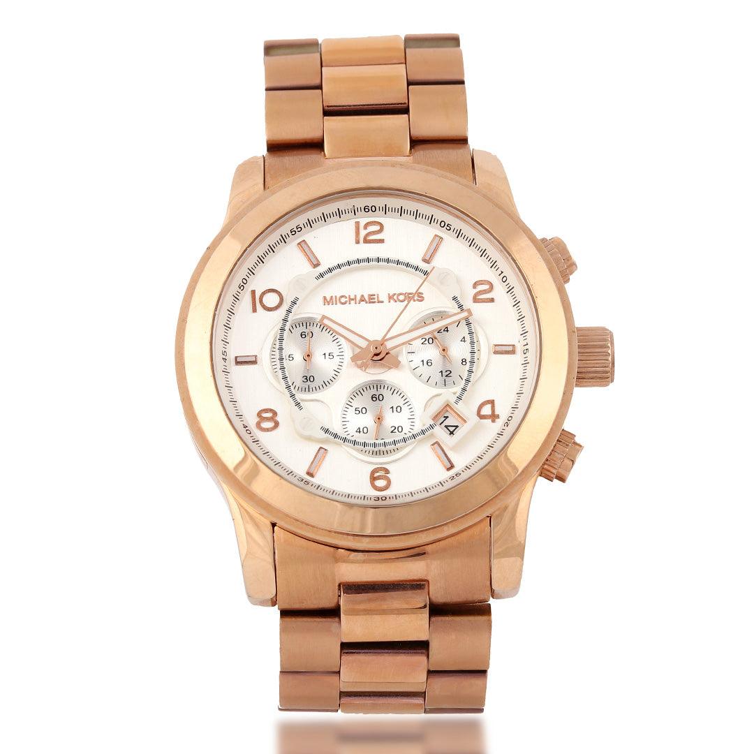 Michael Kors Classic Fusion Men's Rose Gold Wrist Watch - Obeezi.com