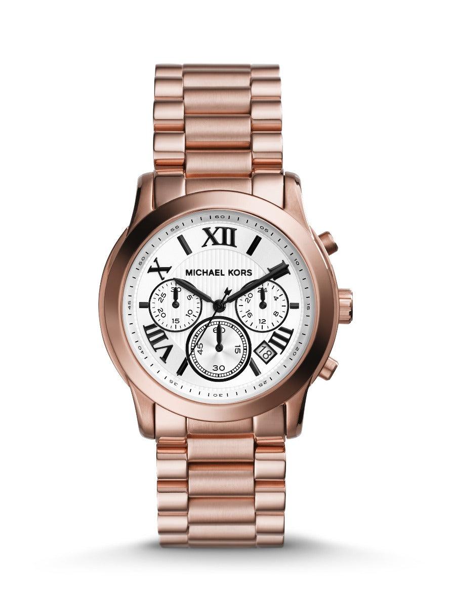 Michael Kors Cooper Rose Gold-tone Chronograph Women's Watch MK5929 - Obeezi.com