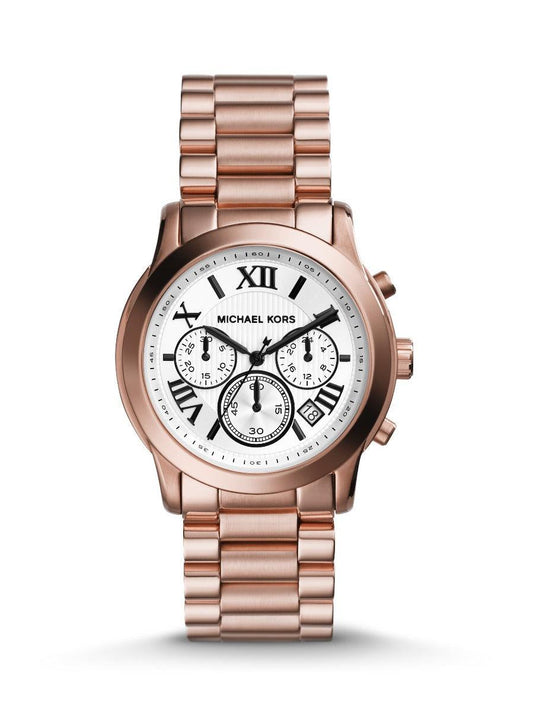 Michael Kors Cooper Rose Gold-tone Chronograph Women's Watch MK5929 - Obeezi.com