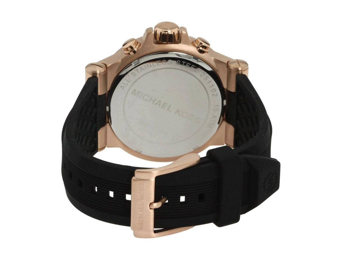 MICHAEL KORS DYLAN MK8184 Chronograph Black Dial Black Rubber Men's Watch - Obeezi.com