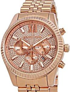 Michael Kors Lexington Mk8580 Rose Gold Rose Chronograph Watch - Obeezi.com