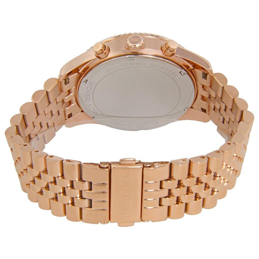 Michael Kors Lexington Mk8580 Rose Gold Rose Chronograph Watch - Obeezi.com