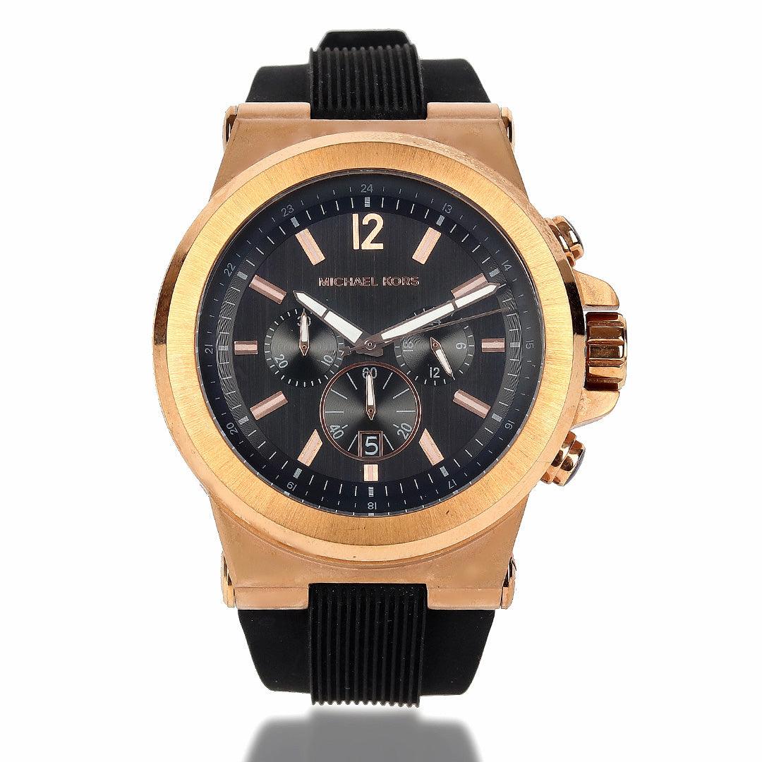 Michael Kors Men's Chronograph Rubber Watch - Obeezi.com
