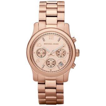 Michael Kors MK5128 Women's Runway Rose Gold-Tone Watch - Obeezi.com