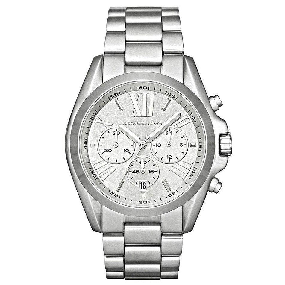 Michael Kors MK5535 Unisex Bradshaw Silver Watch - Obeezi.com