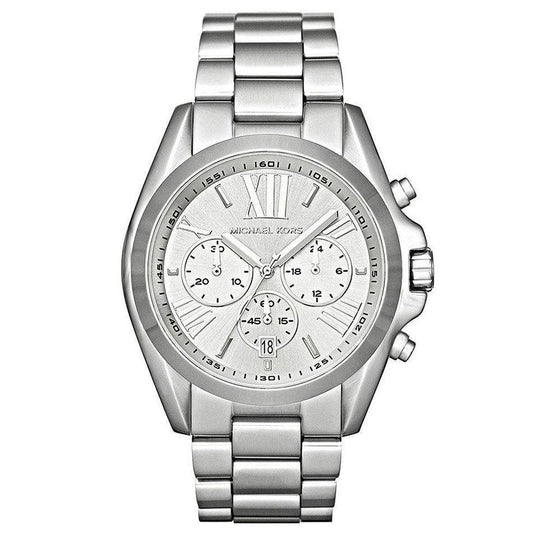 Michael Kors MK5535 Unisex Bradshaw Silver Watch - Obeezi.com