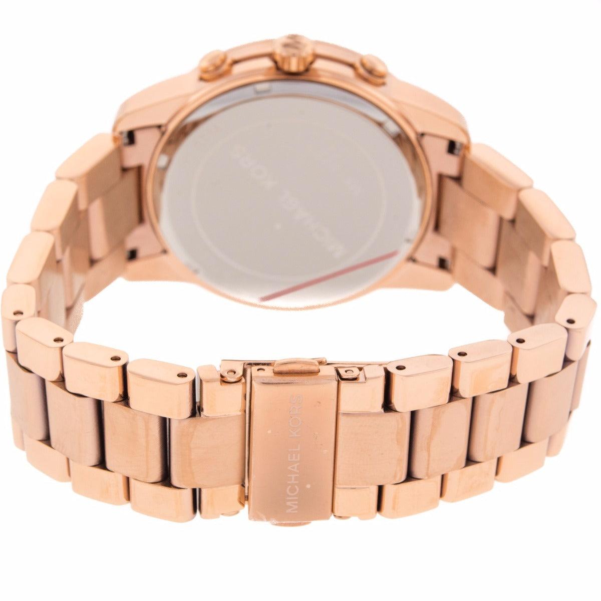 Michael Kors MK8096 Men's Chronograph Runway Rose Gold Plated Watch - Obeezi.com