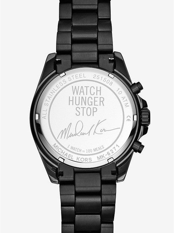 MICHAEL KORS Unisex Hunger Stop MK6271 Bradshaw Black-Tone Watch - Obeezi.com