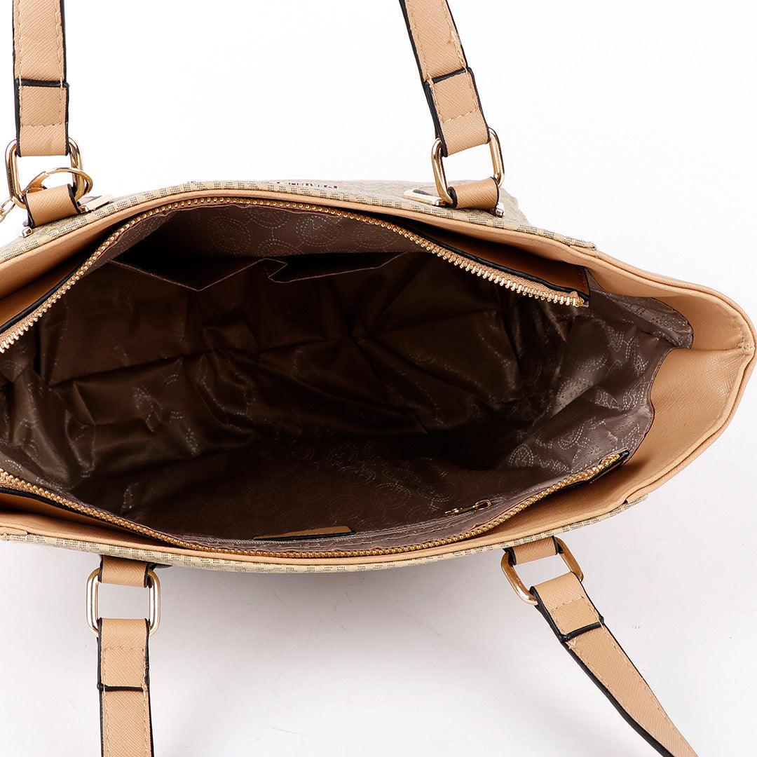 Michael Kors Voyager Tote Bag With Sling-Apricot - Obeezi.com